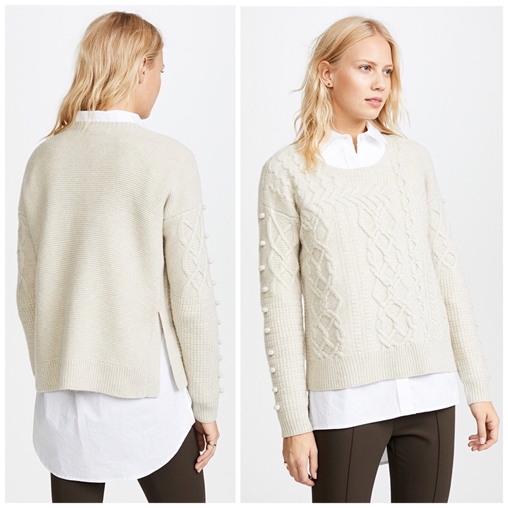 Madewell Open-side Bobble Pullover Sweater